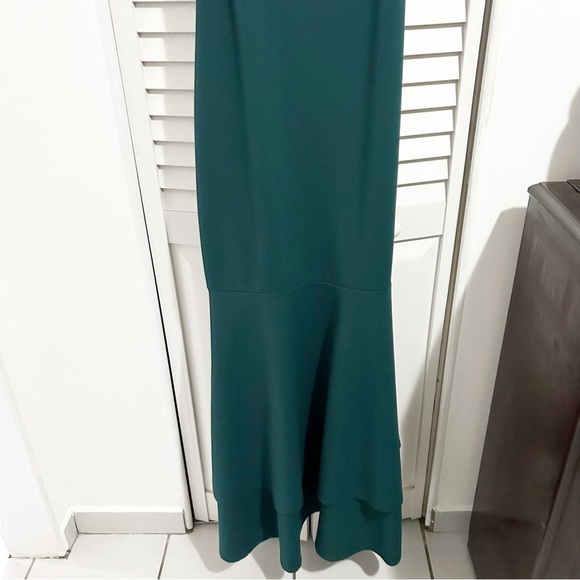 Lulus Tier and There Hunter Green Tiered Trumpet Hem Maxi Dress Size Large (L) - Picture 5 of 10